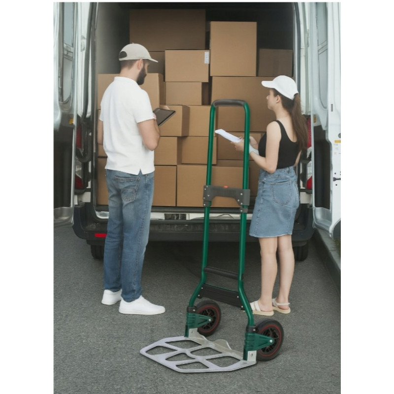 Lekki Wózek Transportowy Młynarka Składany Aluminium Magazynowy Mocny 100kg
