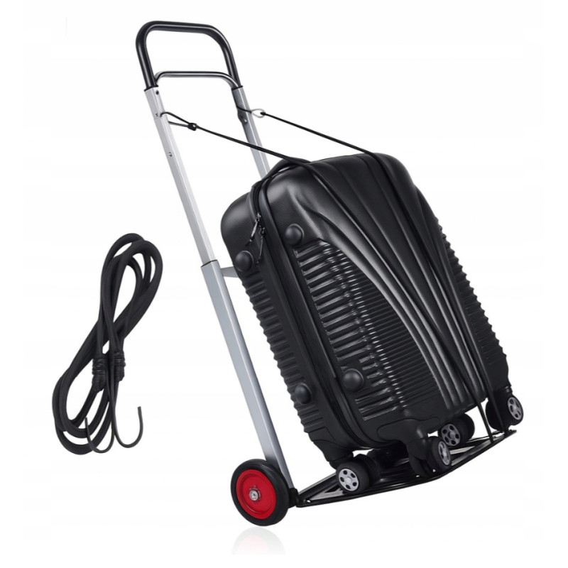 Lekki Wózek Transportowy Młynarka Składany Aluminium Magazynowy Mocny 90kg
