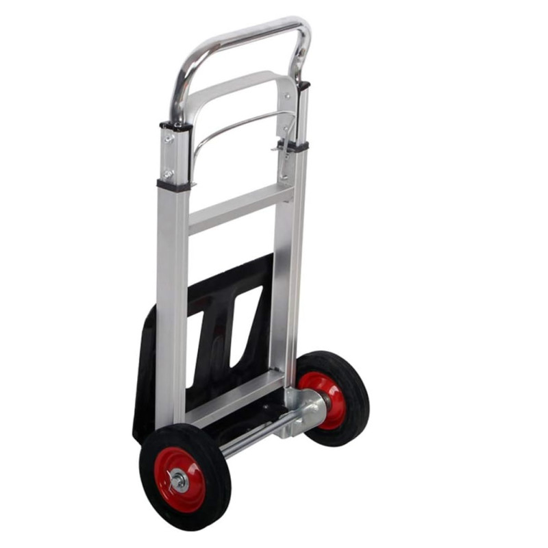 Lekki Wózek Transportowy Młynarka Składany Aluminium Magazynowy Mocny 90kg