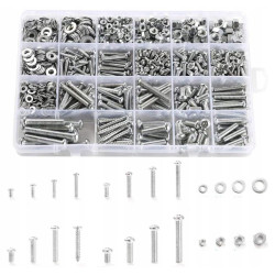 Duży Zestaw Śrub i Nakrętek...