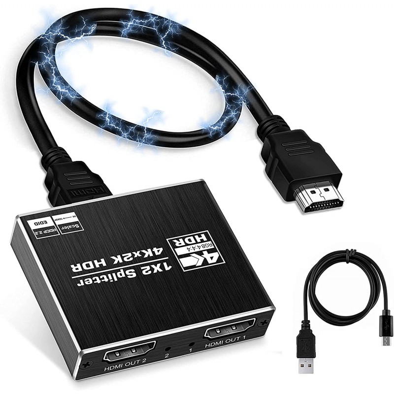 SPLITTER HDMI 2.0 1x2 4K UHD HDCP 2.2 Rozdzielacz