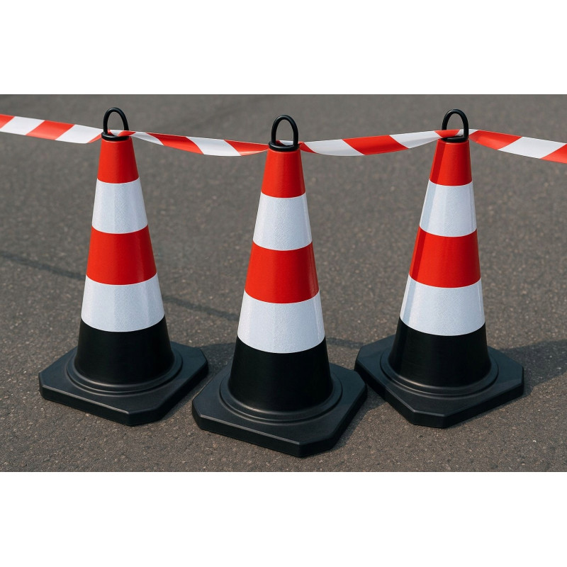 Pachołek Drogowy Ostrzegawczy Odblaskowy Gumowy Słupek Odblask 60 cm