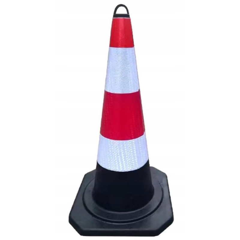 Pachołek Drogowy Ostrzegawczy Odblaskowy Gumowy Słupek Odblask 46 cm