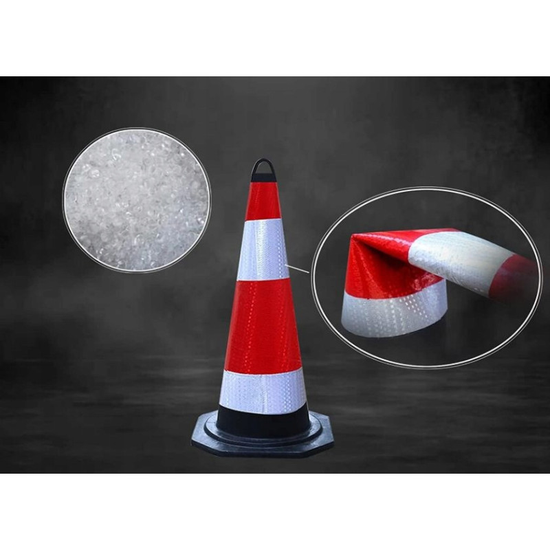 Pachołek Drogowy Ostrzegawczy Odblaskowy Gumowy Słupek Odblask 60 cm