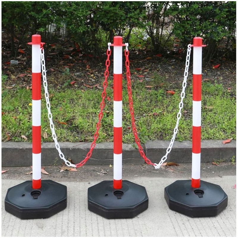 Słupek Ostrzegawczy Wygrodzeniowy Blokujący Biało-Czerwony Drogowy Parking