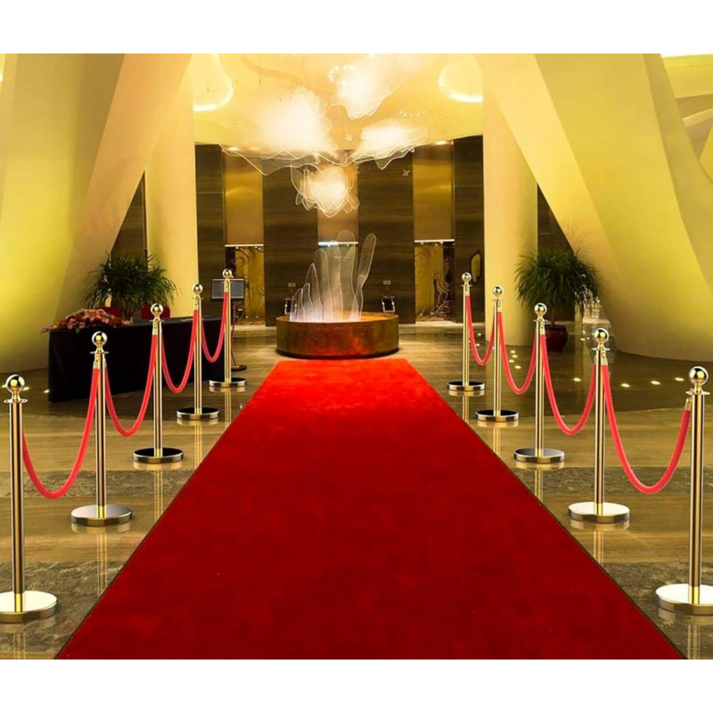Słupek Odgradzający Złoty Hotelowy Teatralny Kolejkowy Fotobudka Barierka