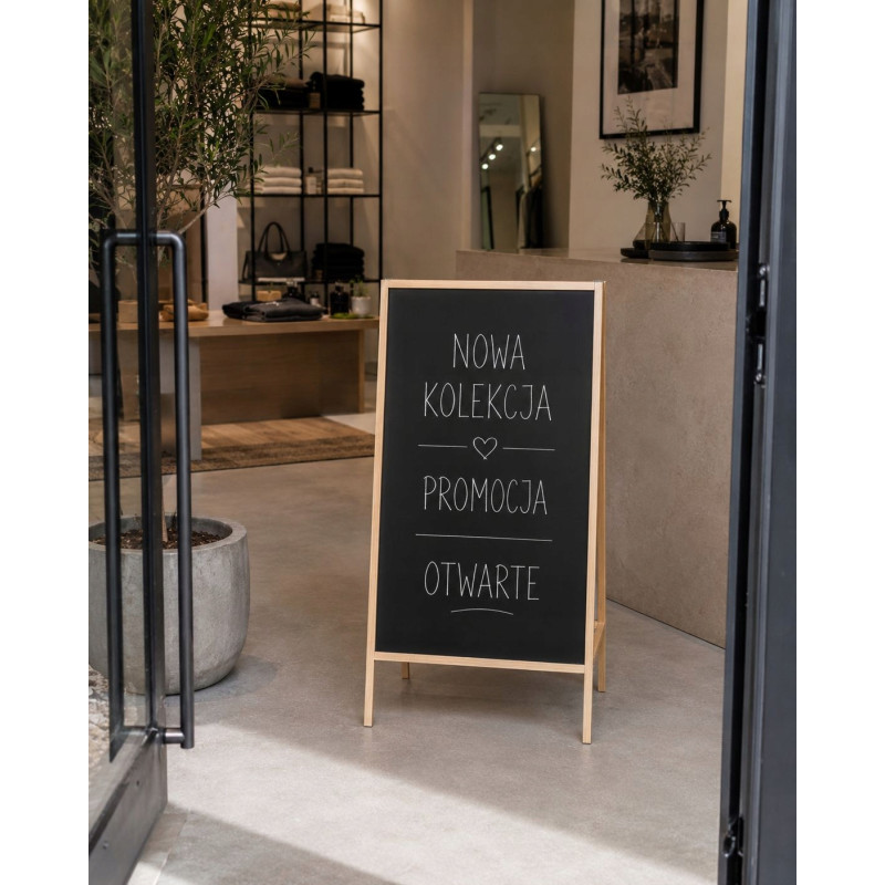 DUŻY Potykacz Reklamowy Kredowy Zewnętrzny Stojak Dwustronny Tablica 120x70