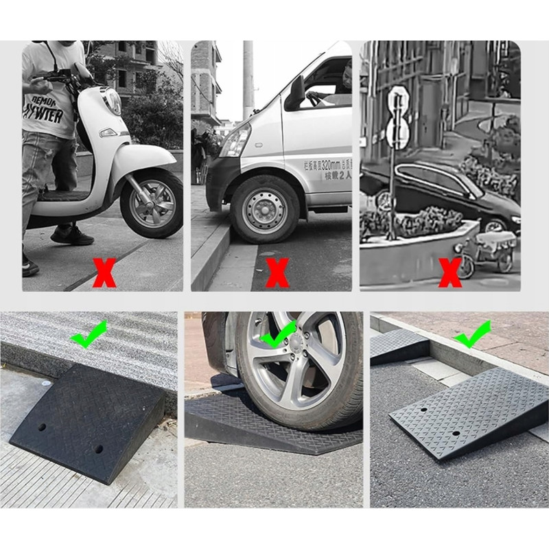 Najazd pod Krawężnik Podjazd Krawężnikowy Kablowy Rampa Wjazd 3cm