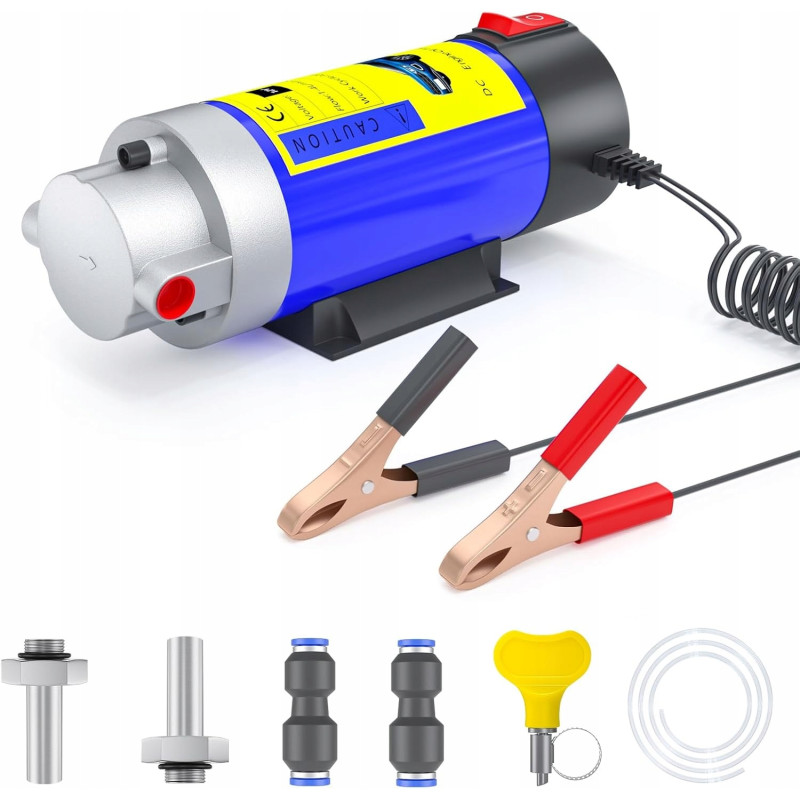 Elektryczna Pompka do Spuszczania Paliwa Oleju Pompa Przepływowa 12V 100W