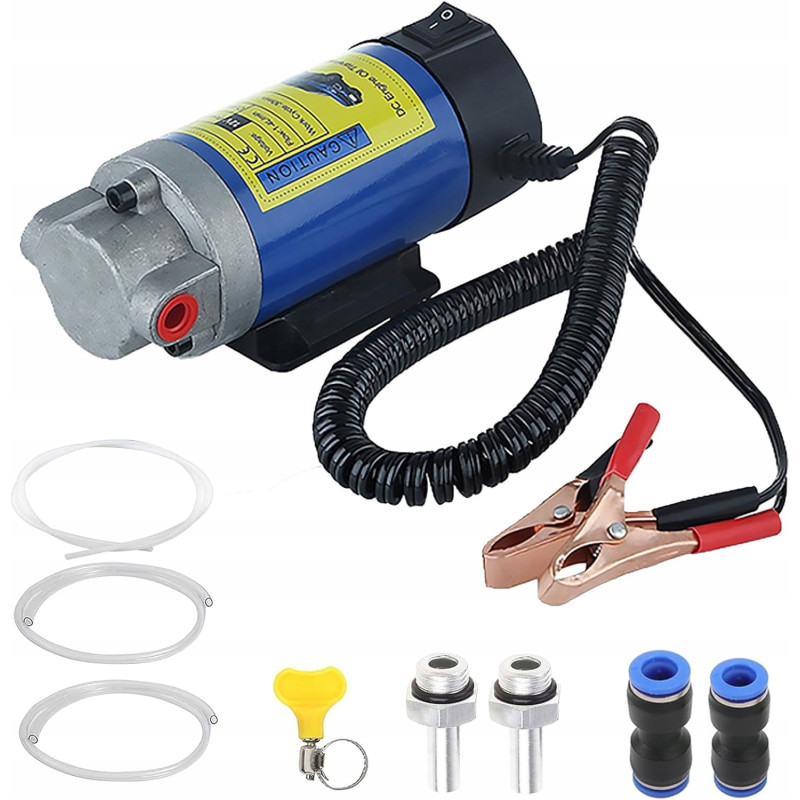 Elektryczna Pompka do Spuszczania Paliwa Oleju Pompa Przepływowa 12V 100W