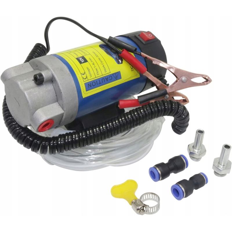 Elektryczna Pompka do Spuszczania Paliwa Oleju Pompa Przepływowa 12V 100W