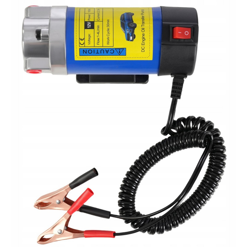 Elektryczna Pompka do Spuszczania Paliwa Oleju Pompa Przepływowa 12V 100W
