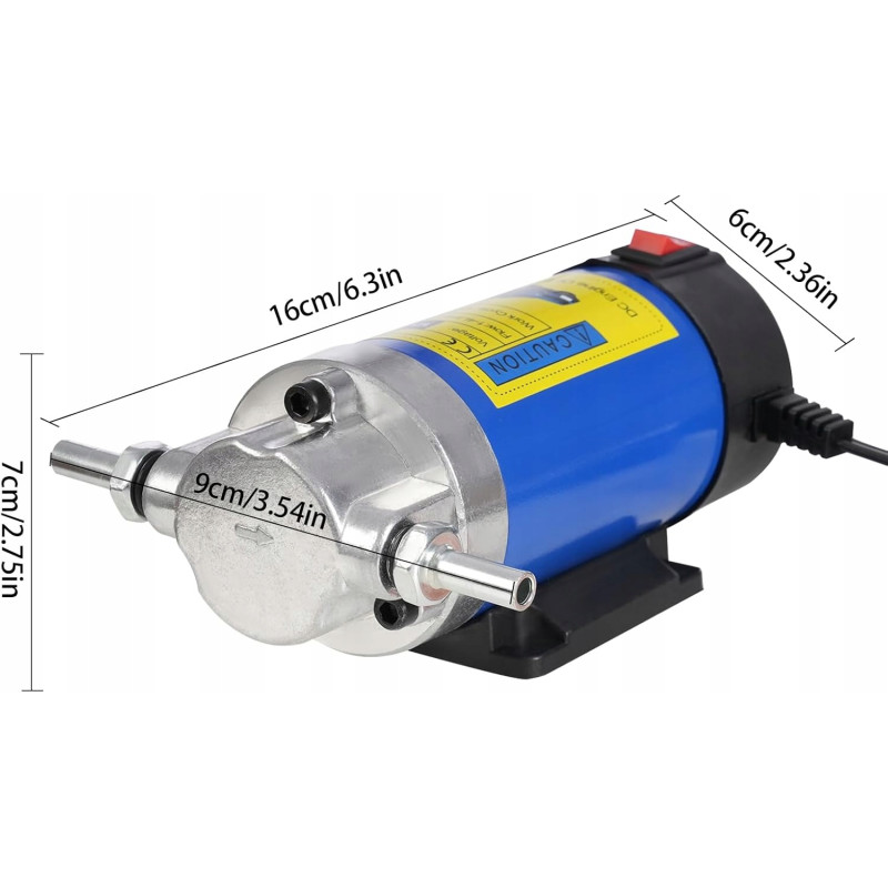 Elektryczna Pompka do Spuszczania Paliwa Oleju Pompa Przepływowa 12V 100W
