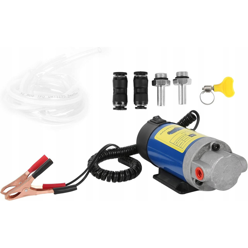 Elektryczna Pompka do Spuszczania Paliwa Oleju Pompa Przepływowa 12V 100W