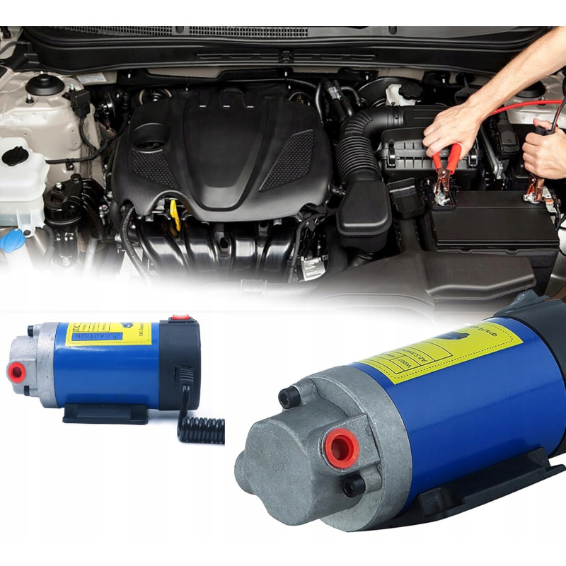 Elektryczna Pompka do Spuszczania Paliwa Oleju Pompa Przepływowa 12V 100W