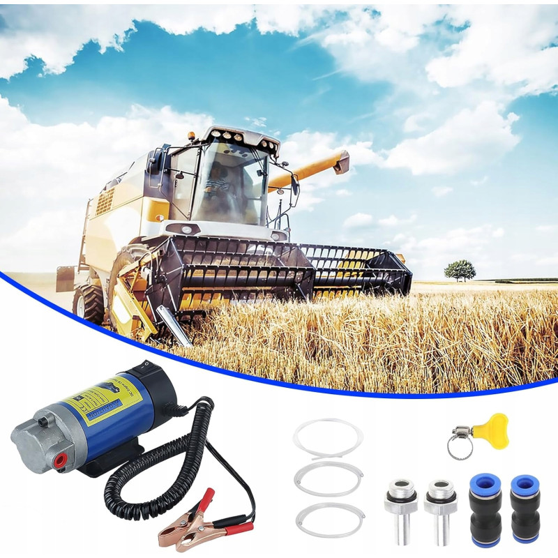 Elektryczna Pompka do Spuszczania Paliwa Oleju Pompa Przepływowa 12V 100W