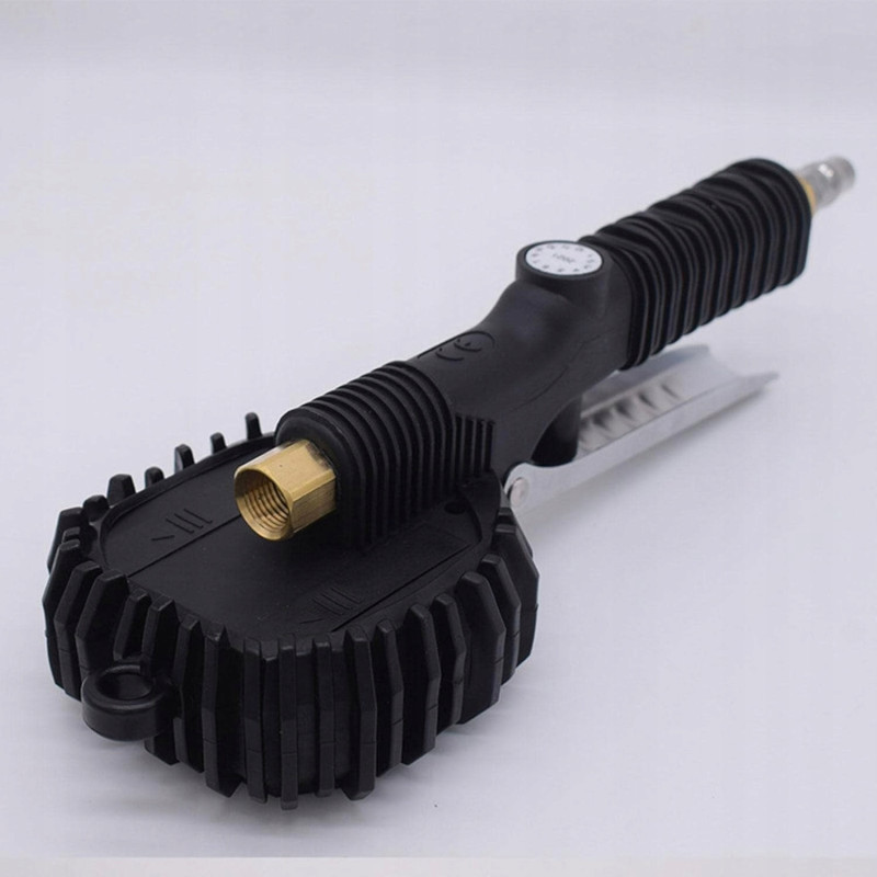 Pistolet do Pompowania Kół Opon z Manometrem Elektronicznym Cyfrowy 18 Bar