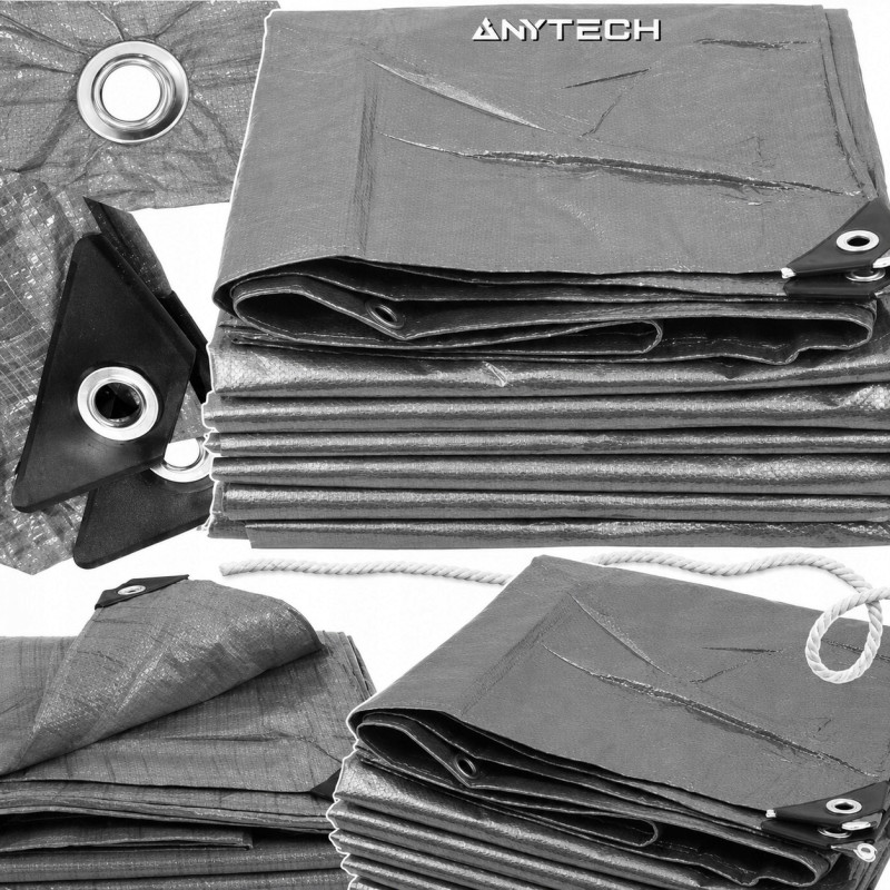 GRUBA Plandeka Okrycie Płachta 4x6 MOCNA Mrozoodporna Wodoodporna UV 120g