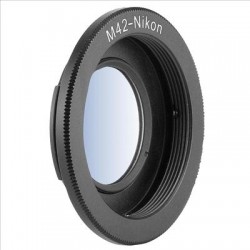 Adapter M42 NIKON soczewka...