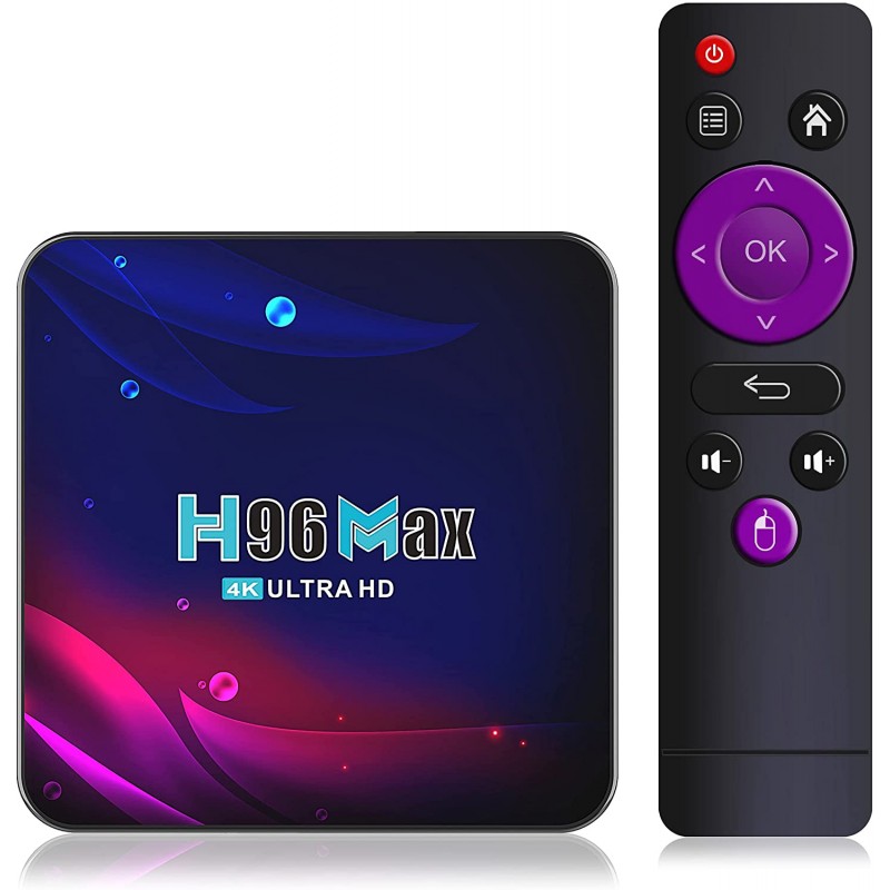 H96 MAX 4/64GB ANDROID Smart TV BOX PRZYSTAWKA 4K
