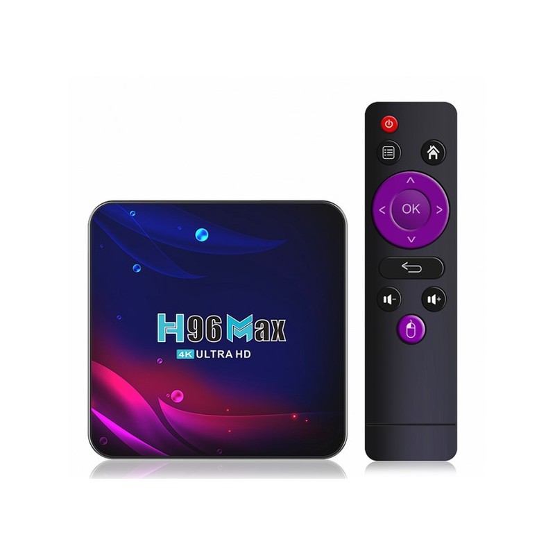 H96 MAX 4/64GB ANDROID Smart TV BOX PRZYSTAWKA 4K