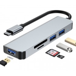 HUB ADAPTER 5W1 USB-C TYP...