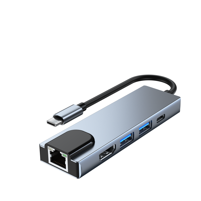 Type-C Hub 10 in 1 USB C to 4K HDMI RJ45 PD 100W Charge USB3.0 SD/TF