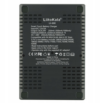 Uniwersalna Ładowarka LiitoKala Lii-600 do baterii akumulatorów